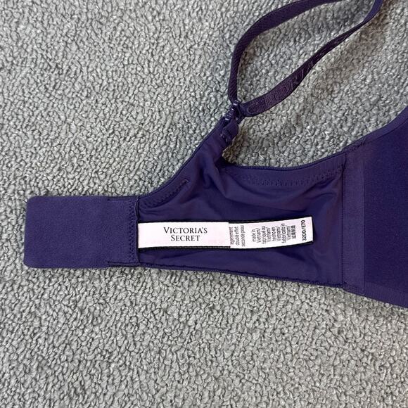 Victoria's Secret Bra T-Shirt Lightly Lined Wireless Purple Size 32DD - Picture 8 of 9